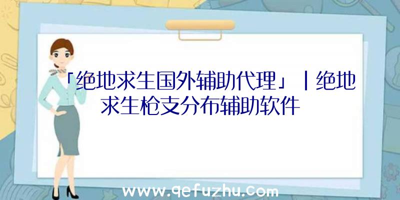 「绝地求生国外辅助代理」|绝地求生枪支分布辅助软件